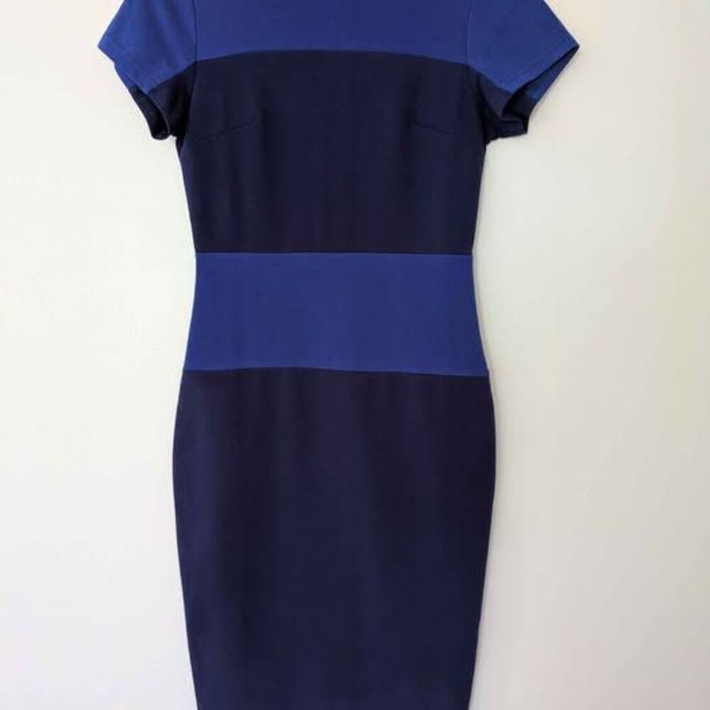 She's Navy & Royal Color Block Dress ~ sz S